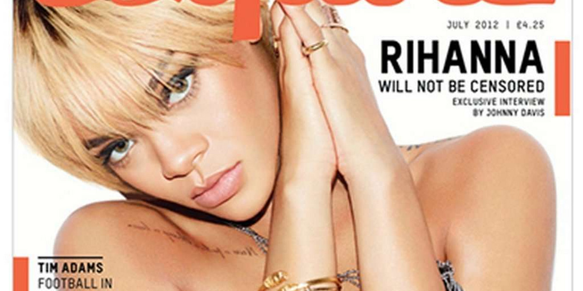 Rihanna nago Esquire 2012
