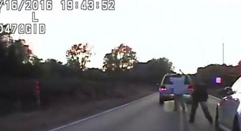 Oklahoma police release video of officer shooting unarmed black man