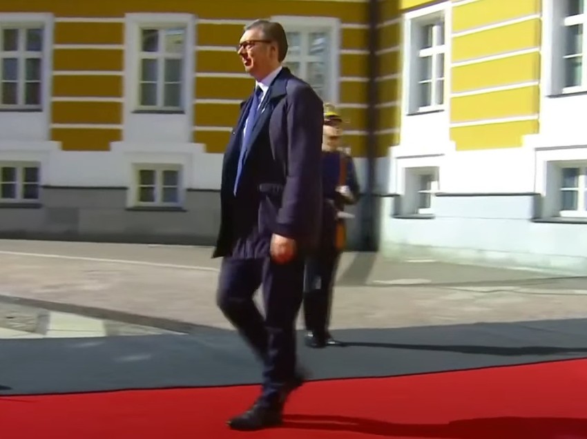 Vučić na paradi, Dan pobede u Moskvi