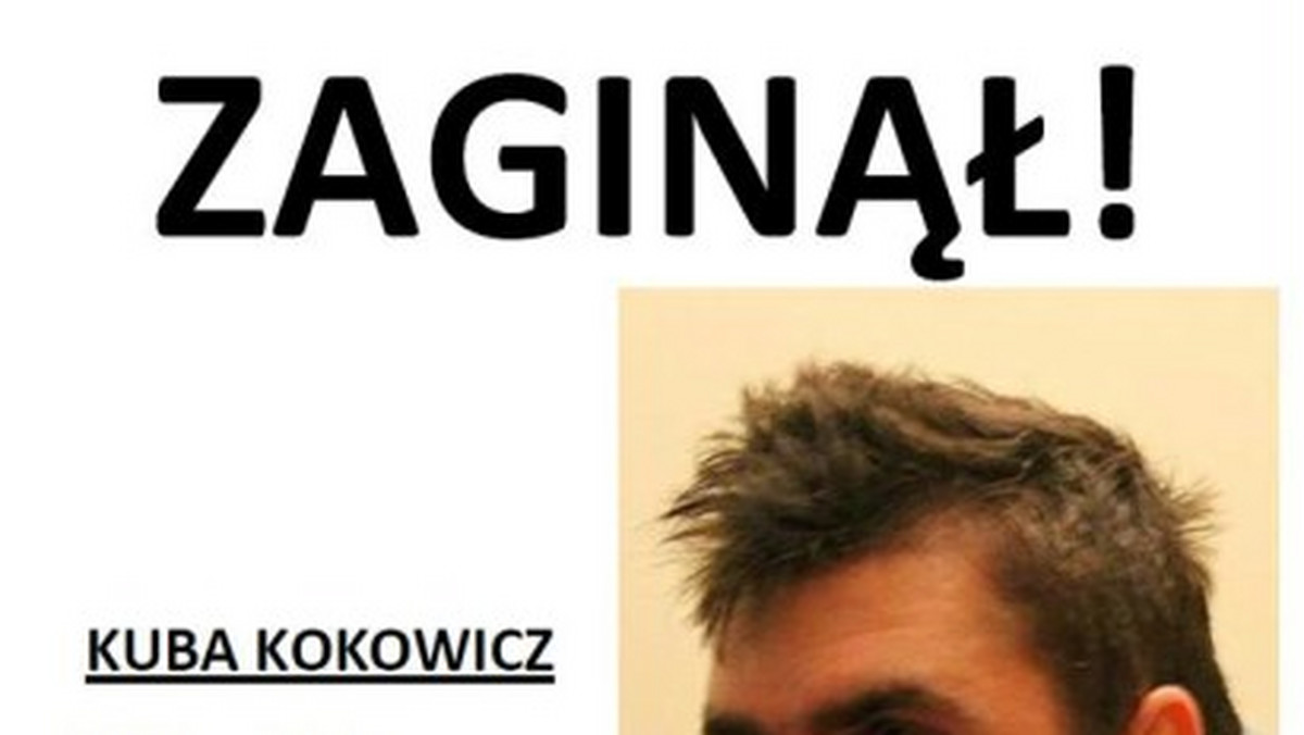 Kuba Kokowicz ostatni raz był widziany w środę nad ranem. Teraz szuka go rodzina i przyjaciele - informuje mmbydgoszcz.pl.