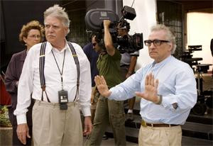 Michael Ballhaus i Martin Scorsese na planie filmu &quot;Infiltracja&quot;