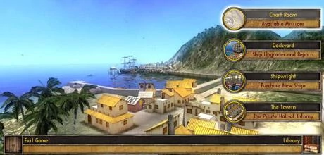 Screen z gry "Buccaneer: The Pursuit of Infamy"