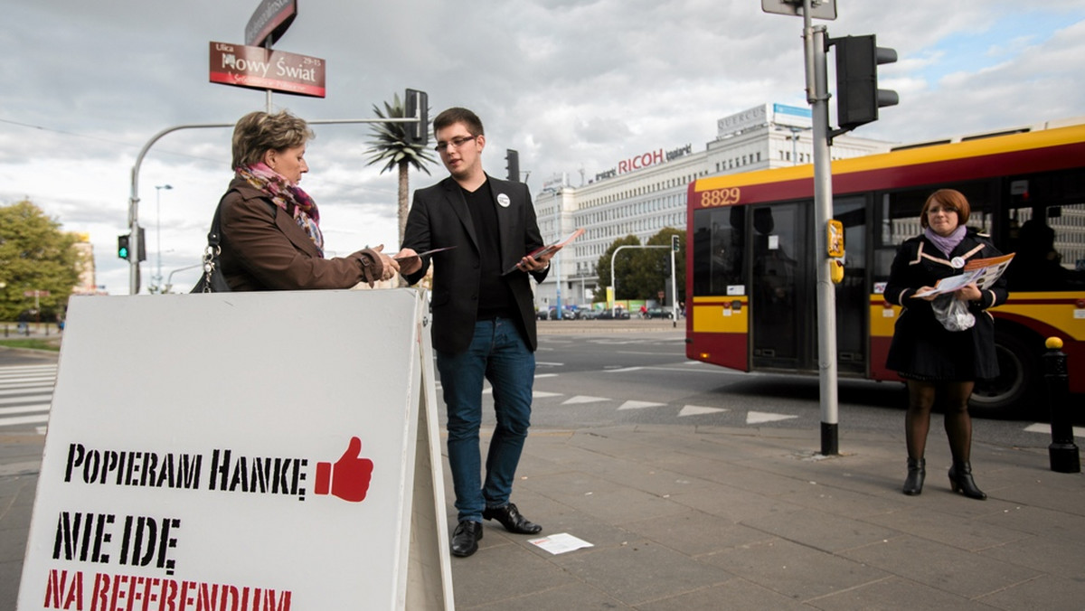 Marek Kondrat, Wojciech Malajkat, Daniel Olbrychski i Andrzej Wajda podpisali się pod akcją "Popieram Hankę. Nie idę na referendum". Artyści zachęcają do bojkotu referendum ws. odwołania prezydent Warszawy Hanny Gronkiewicz-Waltz.