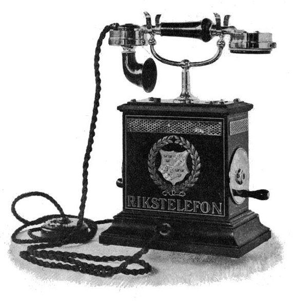 Szwedzki telefon z 1896 roku - domena publiczna