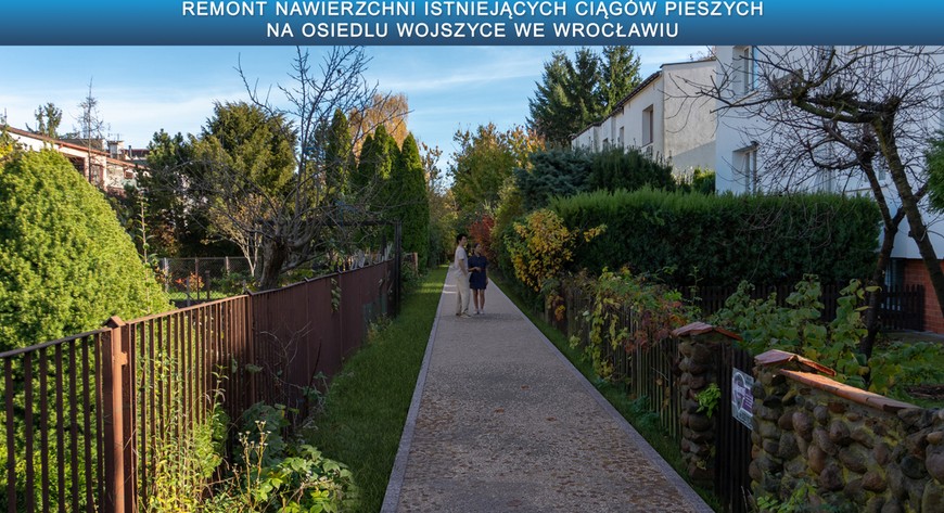 Dojście od ul. Kwitnącej