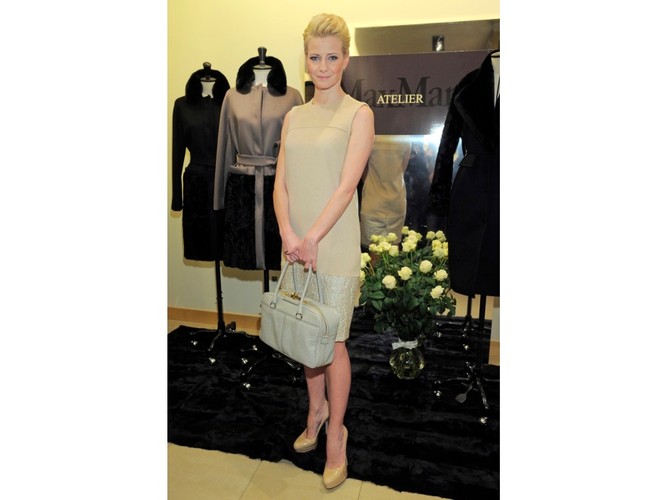 Gwiazdy na premierze płaszcza Anna Karenina Max Mara: Małgorzata Kożuchowska.