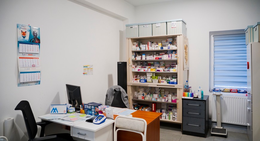 W schronisku jest nawet punkt medyczny