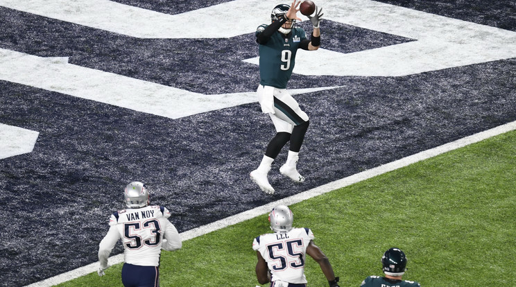 A Philadelphia
Eagles irányítója
hatpontos „gólt”
is elért /Fotó: MTI