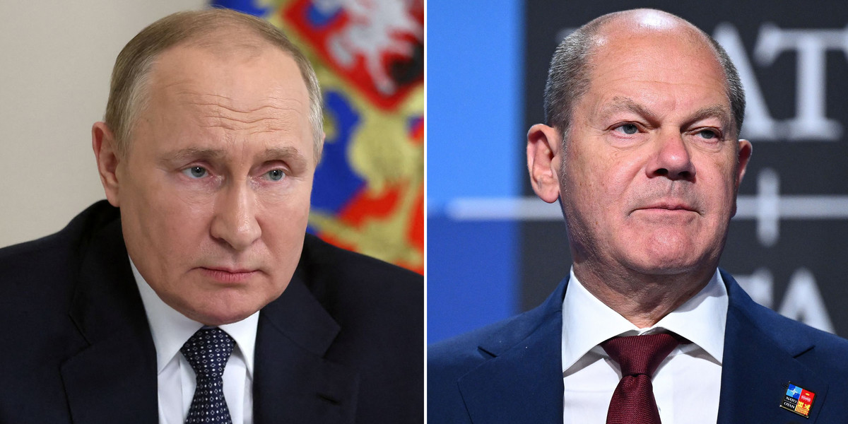 Władimir Putin i Olaf Scholz rozmawiali w piątek rano.