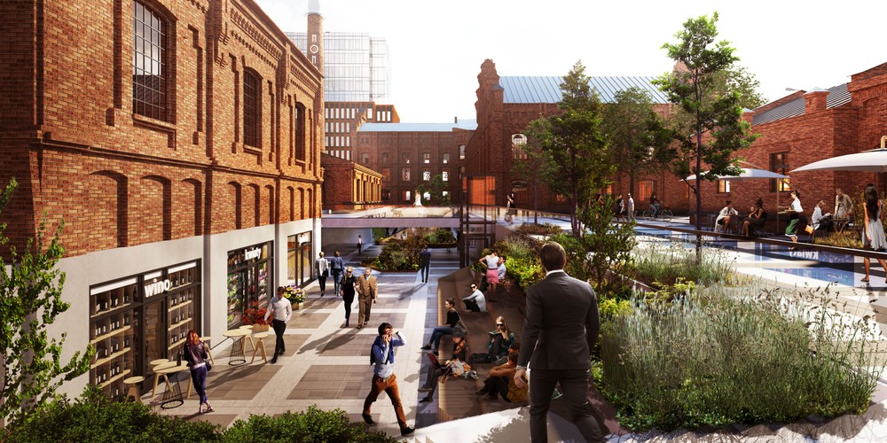 Goście i klienci Monopolis  poza biurami będą mieli do dyspozycji także restauracje, kawiarnie, punkty usługowe, kameralny skwer, zielone tarasy na dachu. Będą też mogli odwiedzić muzeum poświęcone historii Monopolu Wódczanego, galerię sztuki, teatr, spa z basenem, klub malucha i przedszkole. Według założeń, Monopolis ma stać się miejscem przyjaznym dla rodzin. Dzieci znajdą tu miejsce do zabawy i rozwoju na warsztatach w klubie dla najmłodszych. Dorośli skorzystają z szerokiej oferty kulturalno-rekreacyjnej. Koncepcja wpisuje się w założenia Nowego Centrum Łodzi – jest nowoczesna, wielofunkcyjna i tworzy na mapie miasta wyjątkową przestrzeń dla jego mieszkańców.