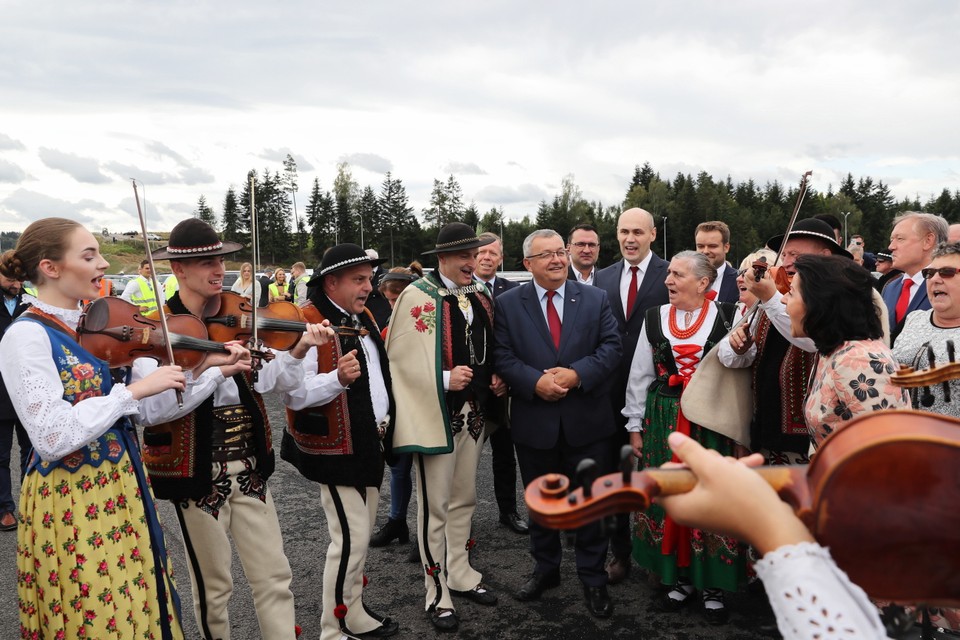 Otwarcie nowego odcinka zakopianki