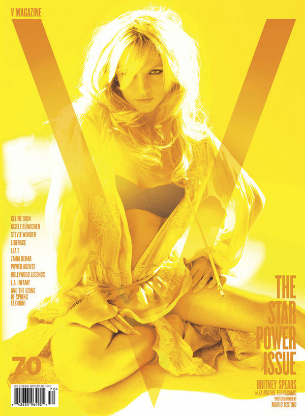 Britney Spears w obiektywie  Mario Testino dla "V Magazine"