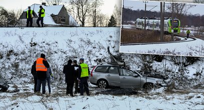 Kierowca zginął w zderzeniu samochodu i pociągu pod Koszalinem. Niepokojące przypuszczenia