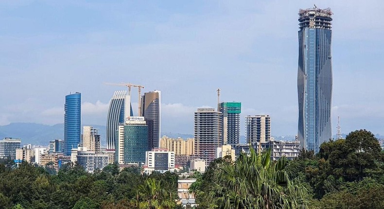 The new headquarters of the Commercial Bank of Ethiopia (CBE) in Addis Ababa.