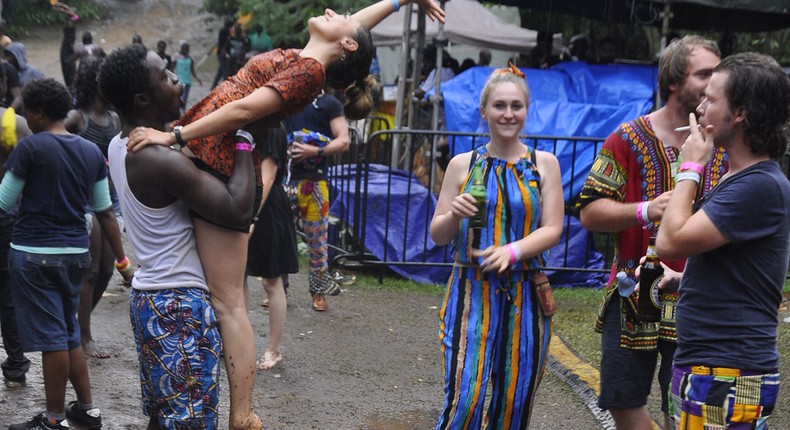 Revelers at Nyege Nyege Festival