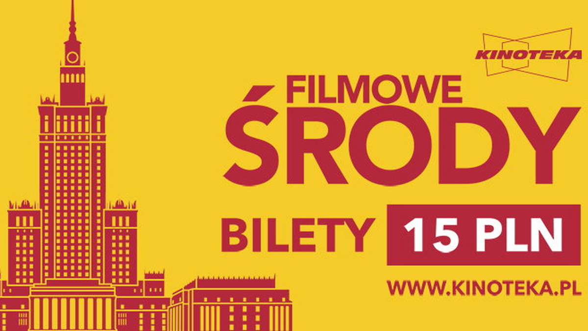 Kinoteka zaprasza na "Filmowe środy". W każdą środę (począwszy od 8 lipca) widzowie odwiedzający Kinotekę będą mogli zobaczyć wiele doskonałych tytułów w cenie 15 zł za bilet. Kolejna odsłona wydarzenia już 22 lipca.