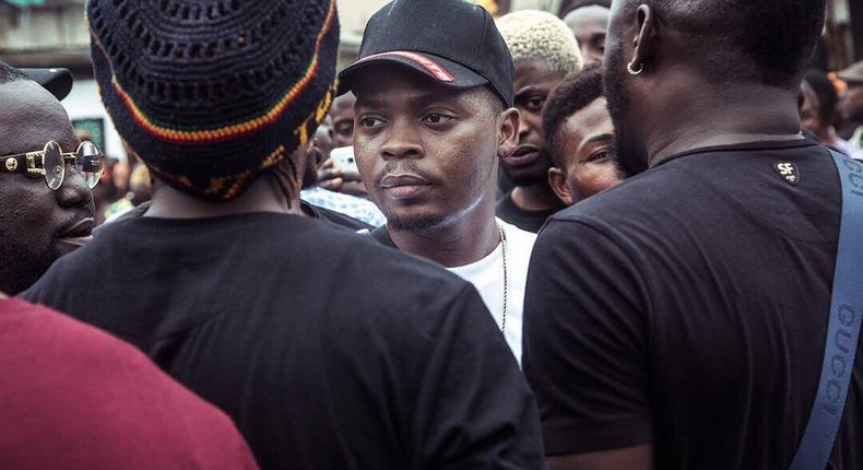 Olamide on set of 'Wo!!' video shoot.