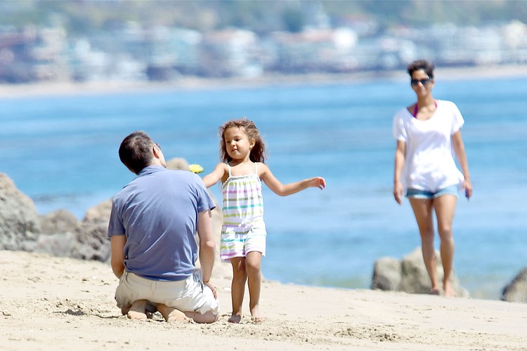 Państwo Martinez na plaży