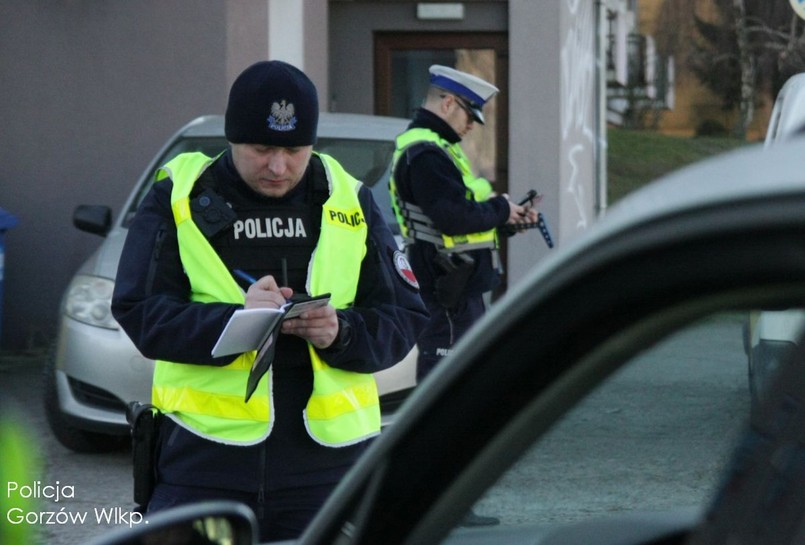 Kontrola drogowa, policja