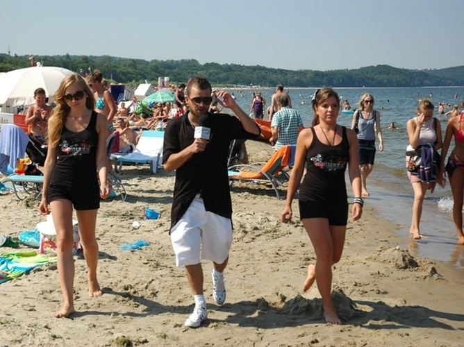 Michal Pirog podczas castingu w Sopocie