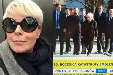 Korwin Piotrowska o politykach PiS pod pomnikiem smoleńskim: Gdzie jest policja i sanepid?