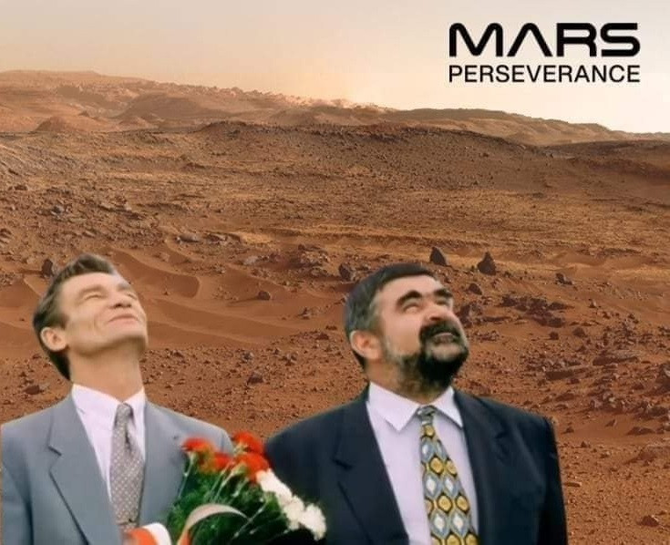 Najzabawniejsze memy z lądowania łazika Perseverance na Marsie