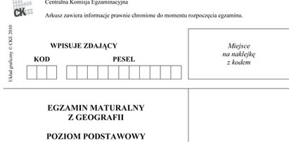 Matura z geografii. Zobacz arkusze!