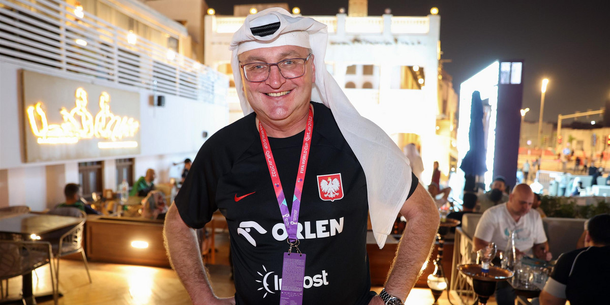 Czesław Michniewicz — zdjęcie z finałów mistrzostw świata w Katarze w 2022 r.