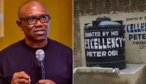 Peter Obi wants wealthy Nigerians to build boreholes across the country to provide water for Nigerians.