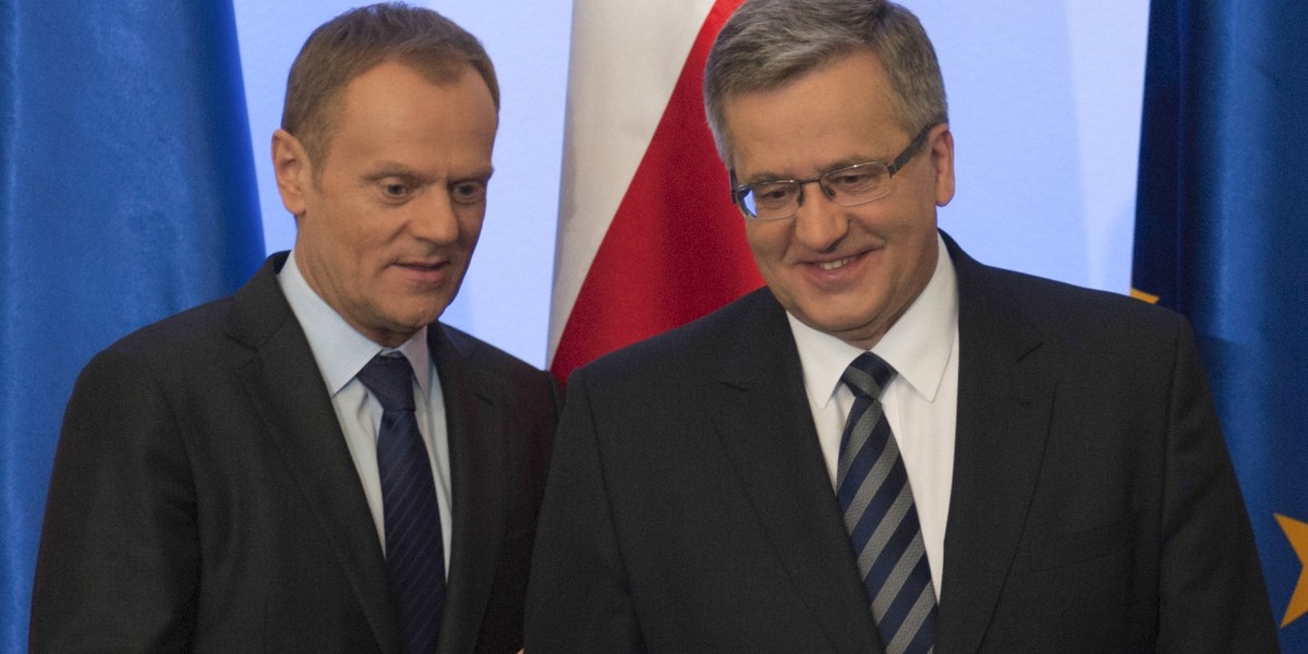 Bronisław Komorowski i Donald Tusk