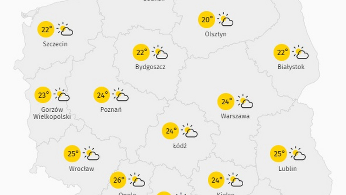 Prognoza pogody na najbliższe dni. Pogoda dla Polski na koniec lipca