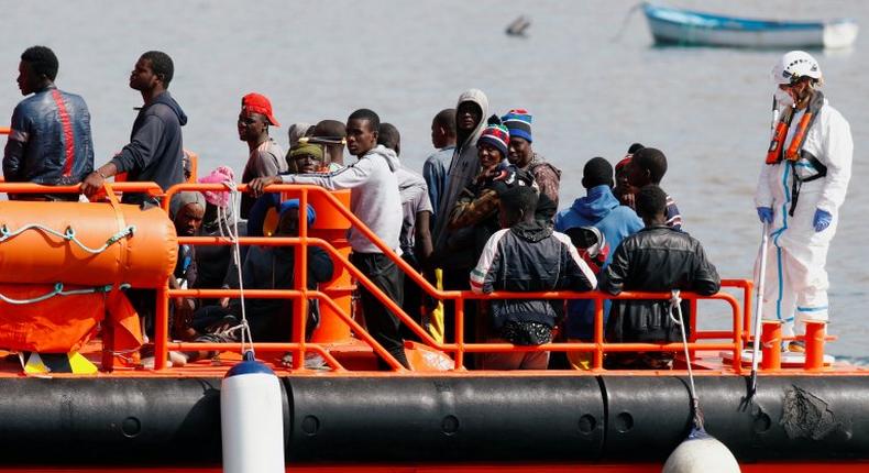 Des migrants secourus par la Marine royale marocaine