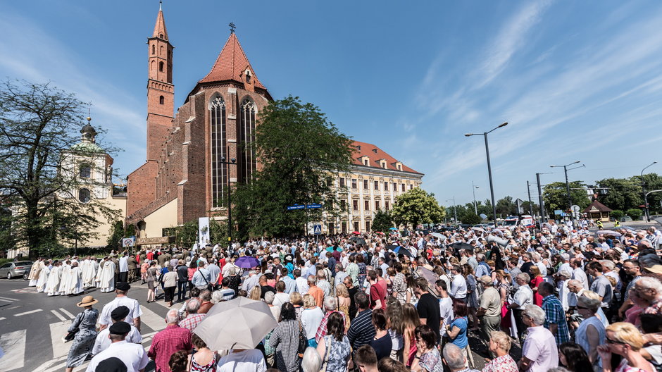 Procesja Bożego Ciała we Wrocławiu w 2018 r.