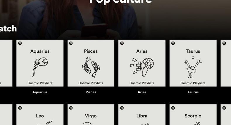 spotify zodiac playlists