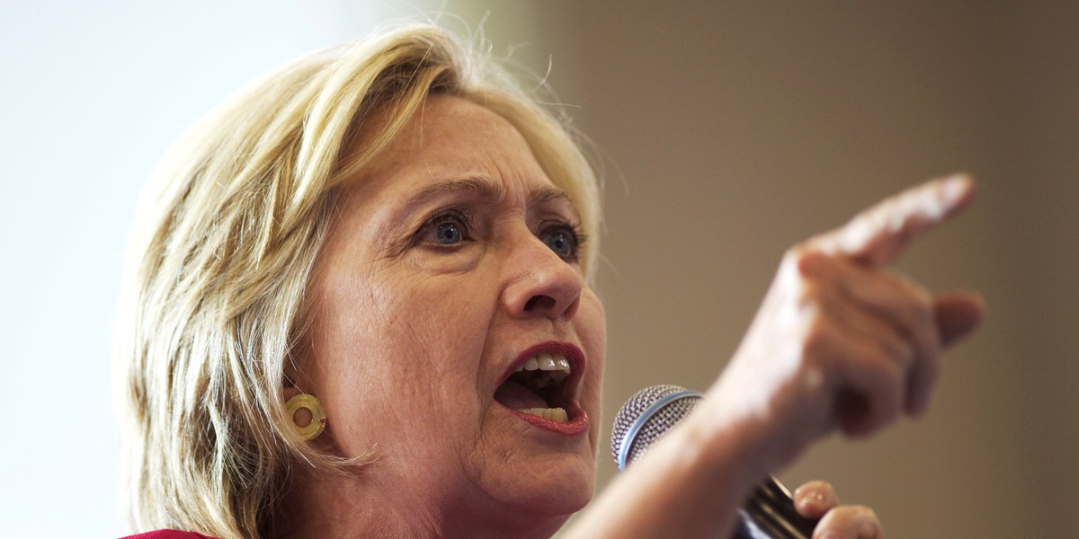 Hillary Clinton holds a rally at West Philadelphia High School in Philadelphia, Pennsylvania August 16, 2016.