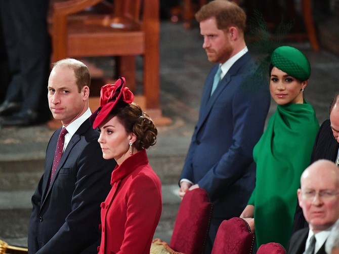 Megan Markl i Kejt Midlton na obeležavanju Dana Komonvelta u martu ove godine u Londonu: bila je to njihova poslednja dužnost kao viših članova kraljevske porodice