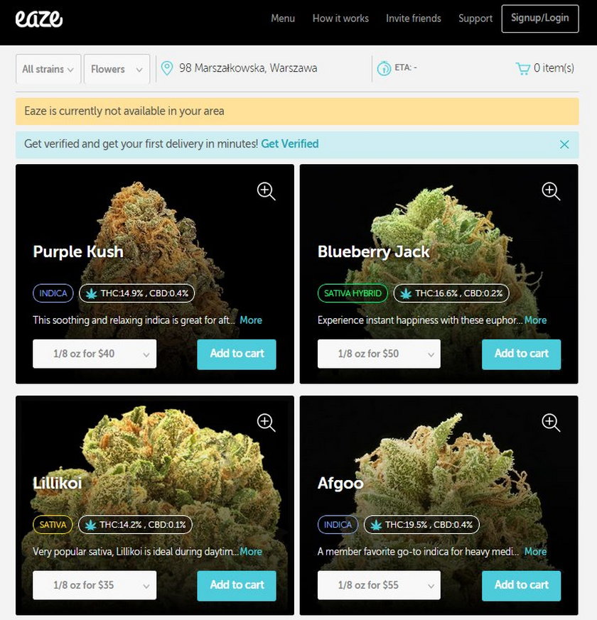 aplikacja do zamawiania marihuany