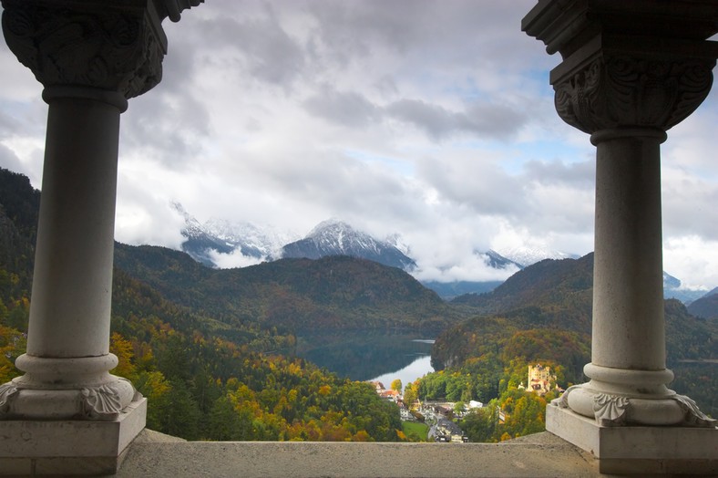 Widok z Zamku Neuschwanstein