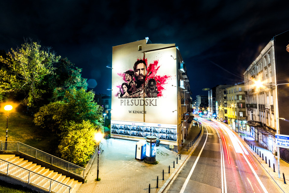 mural filmu "Piłsudski"