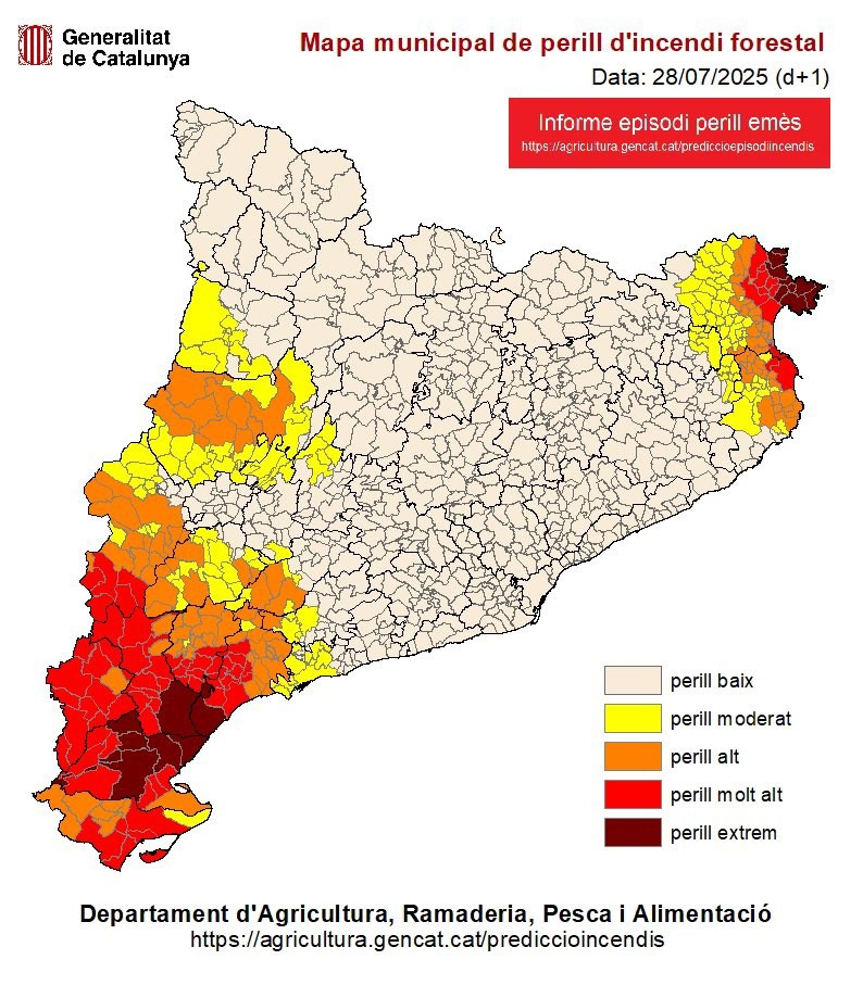 Peligro extremo incendios: Alt Empordà se suma a alerta