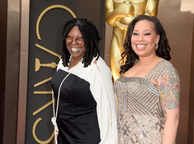 Whoopi Goldberg z córką Alex Martin na gali Oscarów 2014