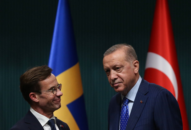 Ulf Kristersson i Recep Tayyip Erdogan