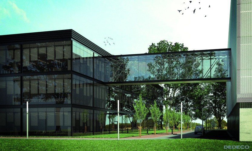 CEZAMET - Wizualizacje laboratoriów przy ul. Poleczki - łącznik