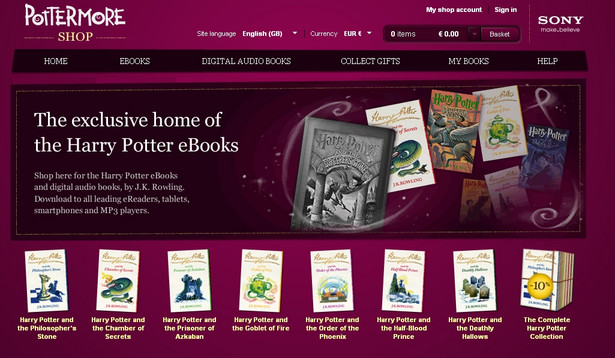 Strona internetowa Pottermore