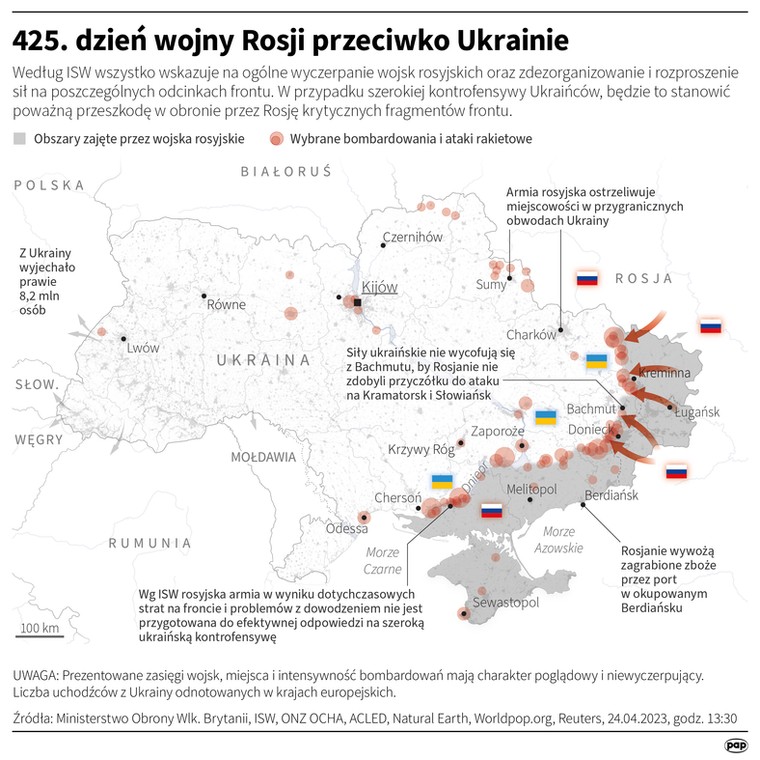 425. dzień wojny Rosji przeciwko Ukrainie