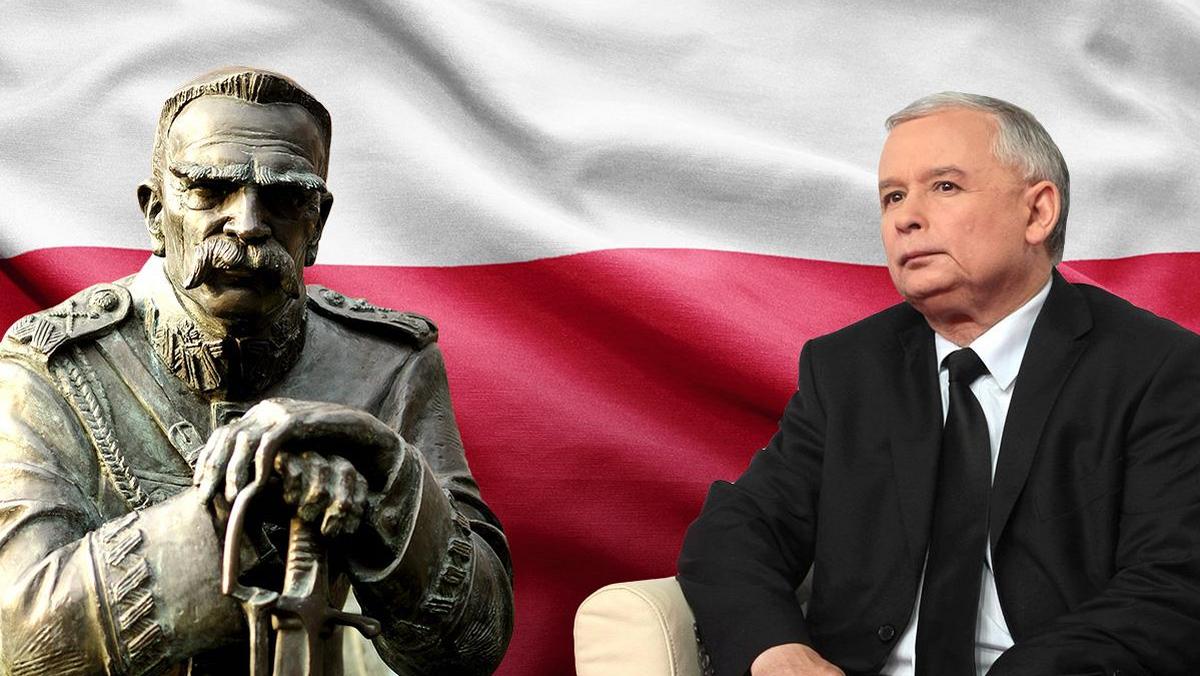 Józef Piłsudski Jarosław Kaczyński