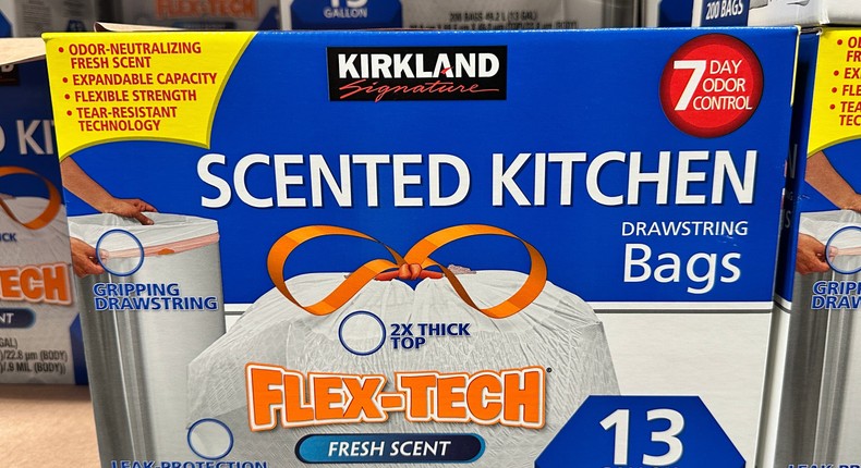 When I shop at Costco, I love grabbing household items like Kirkland Signature trash bags.Quierra Luck