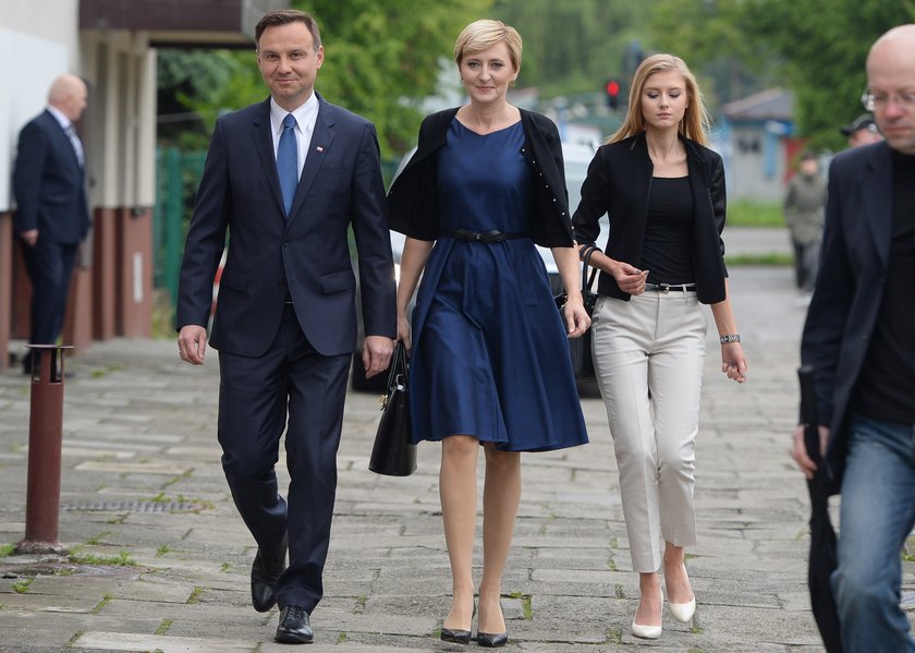 Andrzej Duda z rodziną