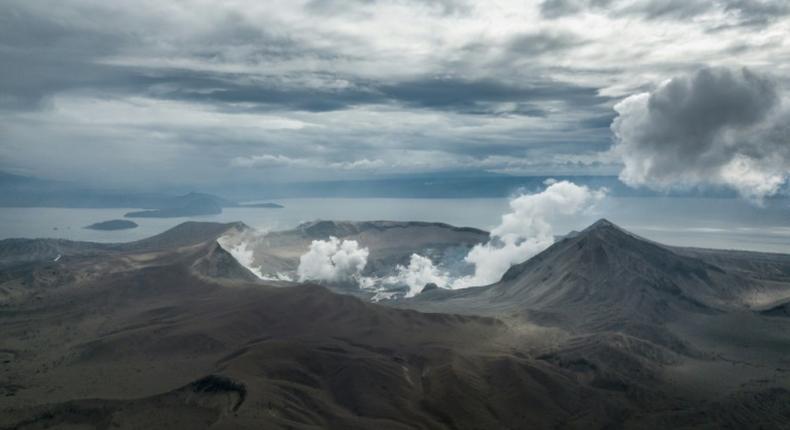 When Taal exploded to life it spewed towering columns of fine grey ash