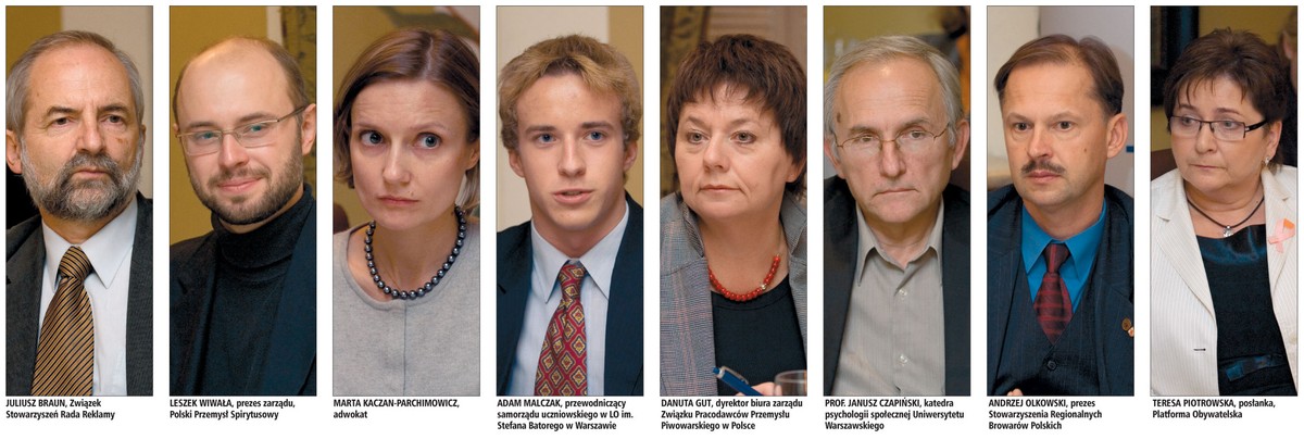 Uczestnicy debaty